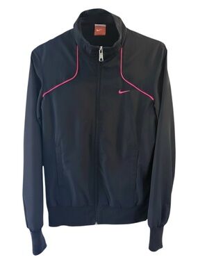VTG Y2K Nike theAthletic Dept Women’s Shell Jacket Front Pocket 100% Poly Size S